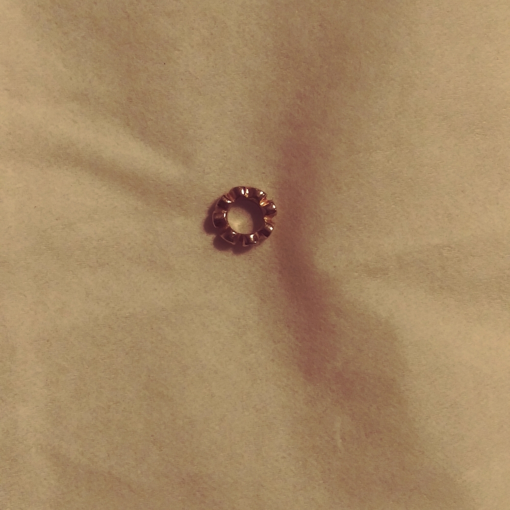 Pandora's original 14k.gold charm/ spacer. New.